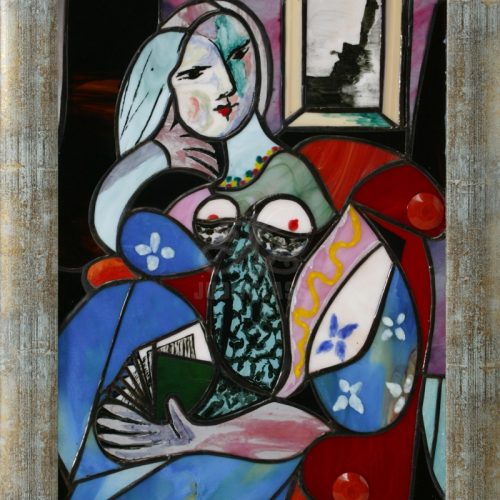 Tiffany kép Picasso "Olvasó nő"