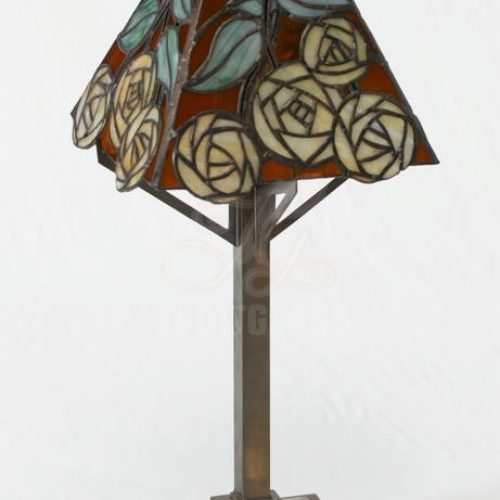 Sárga rózsás tiffany lámpa